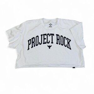 Under Armour Project Rock Cropped Athletic Short Sleeve Top